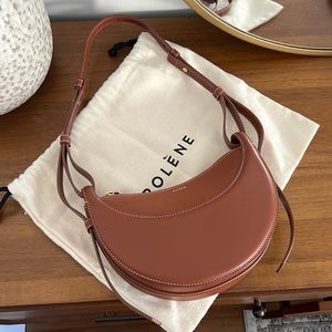 Polene Paris Numero Dix in smooth cognac NEW